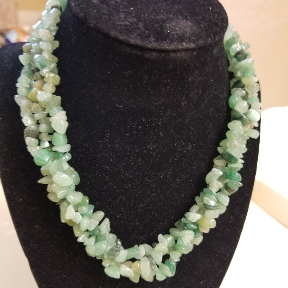 Vintage crystal beads necklace